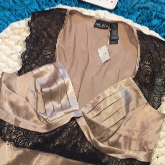 NWT Bisou Bisou silky lace top - Picture 2 of 6
